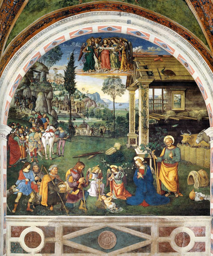 Spello_ChSMMaggiore_Pinturicchio_NativitaGesù+AdorazionePastori_1500-1501